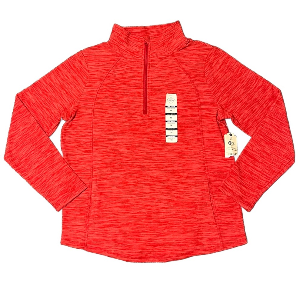 St. John's Bay Classic Women's Red Quarter-Zip Size M